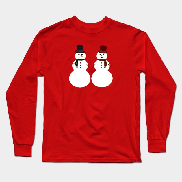 Snowmen Long Sleeve T-Shirt by Obstinate and Literate